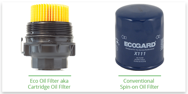 Cartridge oil filter vs spin-on oil filter