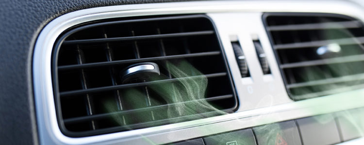 Clean air vents in a modern car