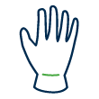 Right hand glove icon